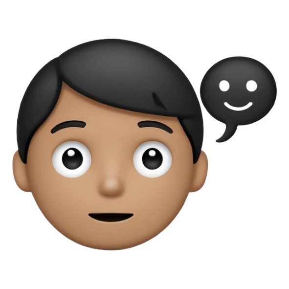A simple white and black stick mand with a chat bubble coming from his mouth (encircled) sticker