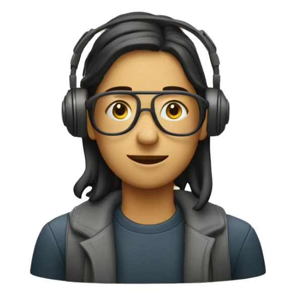 personne enregistrant un podcast sticker