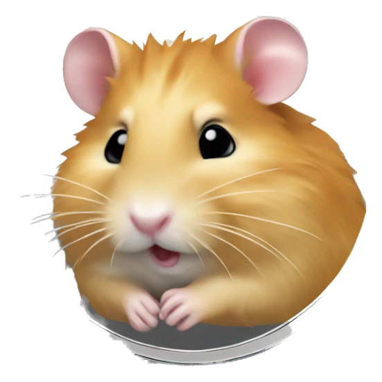 hamster is depicted on the coin  sticker