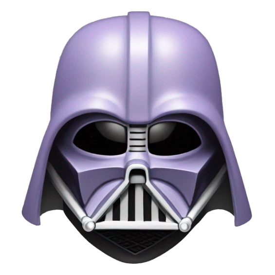 Lavender gray Pig darth Vader mask face armadillo darth Vader fanned tail feathered tail pig armadillo darth Vader face sticker