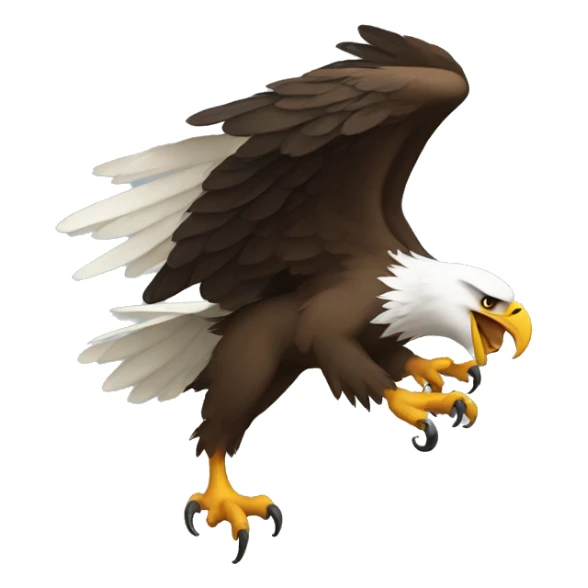 Eagle holding the letter “W” in its talons sticker