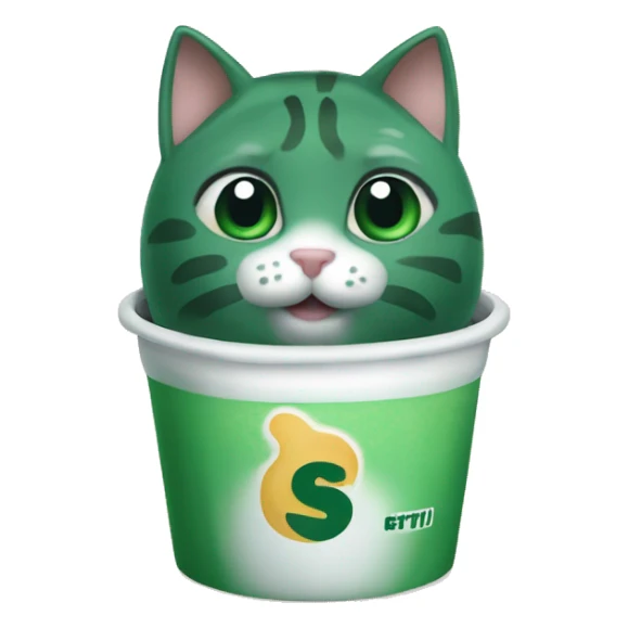 palmeiras FC cat bubble tea sticker