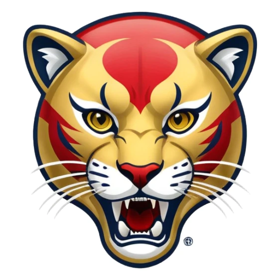 Florida Panthers hockey team logo sticker