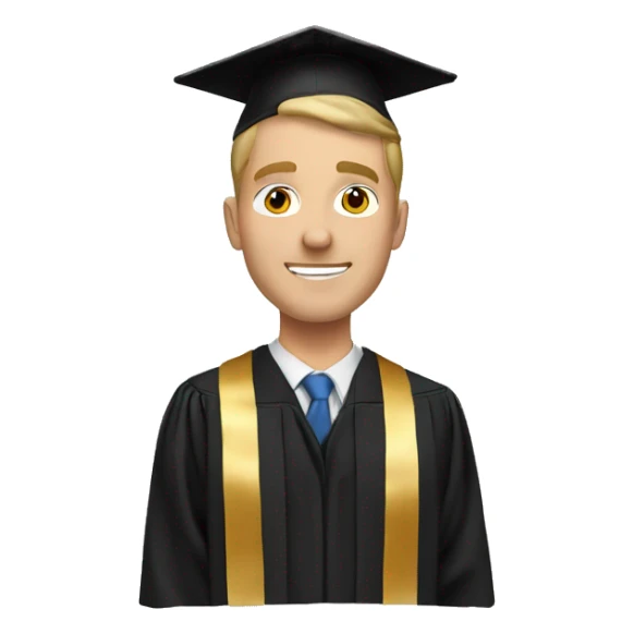 white male graduation at Christmas time sticker