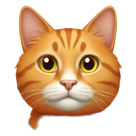 orange cat sticker
