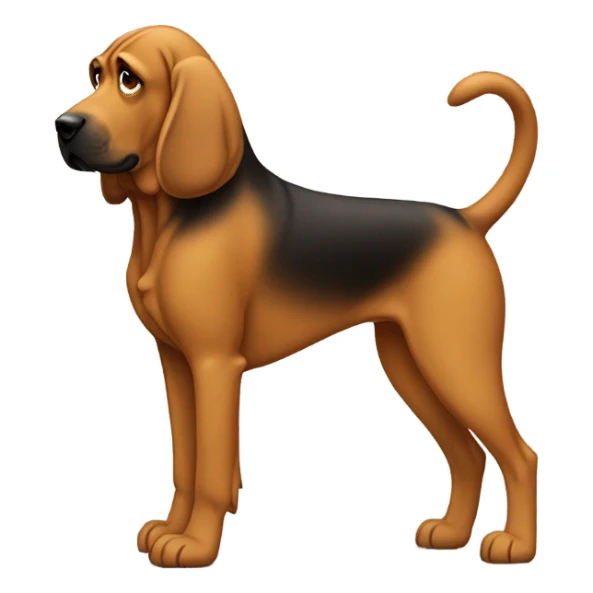 You got to be kidding Bloodhound dog full body sticker