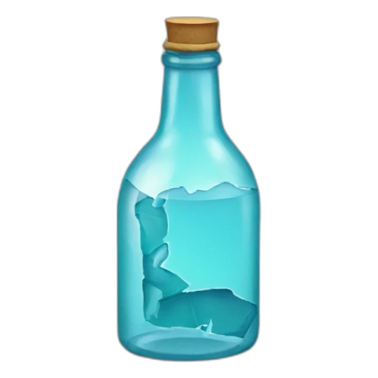 Broken bottle sticker