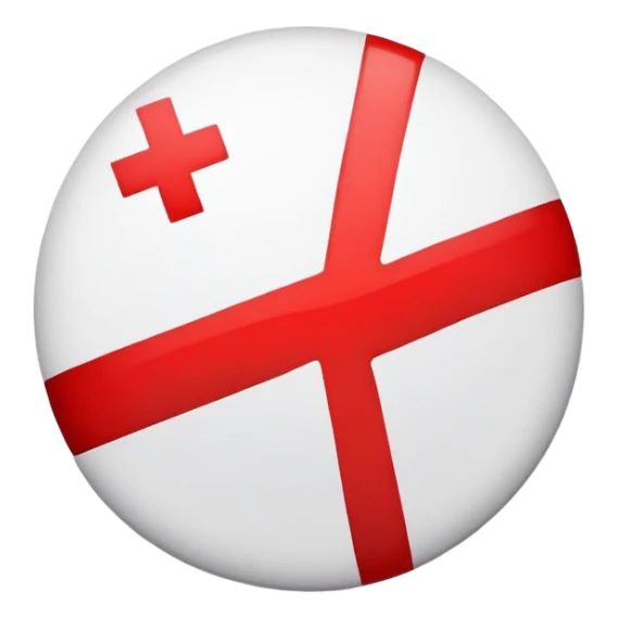 Red Cross medical symbol on white background sticker