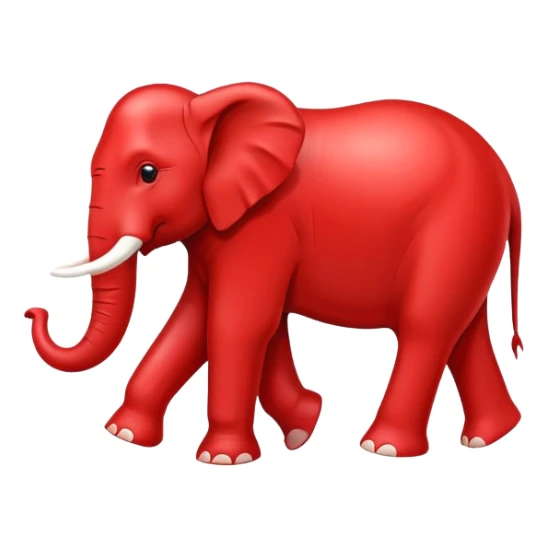 US Republican Party elephant logo red sticker