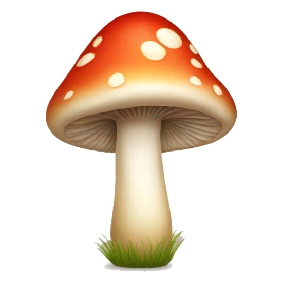 kissing face mushroom sticker