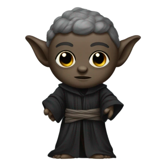black yoda sticker