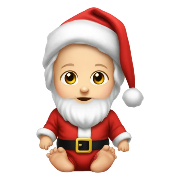 Baby with Santa custume sticker