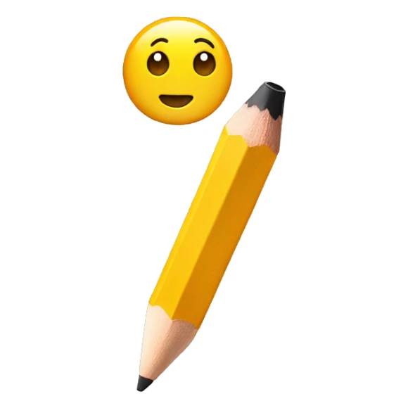 pencil in ear sticker