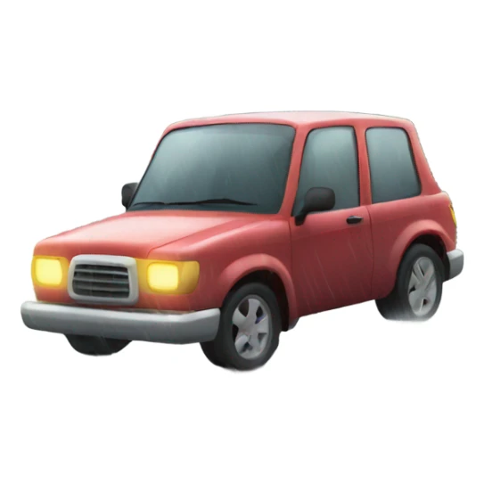 Driving in a rain storm on Christmas  sticker