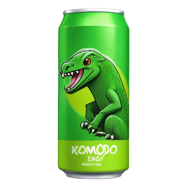 Kiwi Komodo Energy Drink can sticker