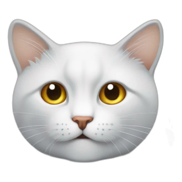 Un chat aurait blanc qui chasse une mouche sur un lit sticker