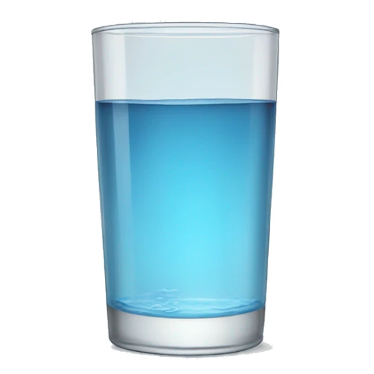 Tall glass of water sticker