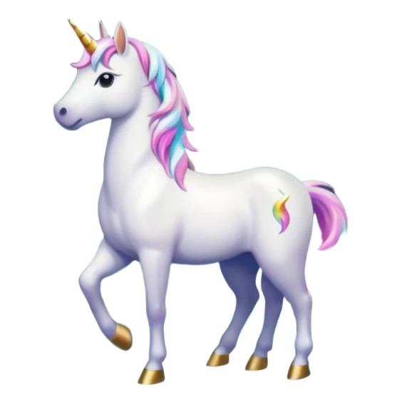 Unicorn in front of waterfall sticker