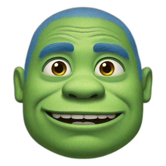 blue-shrek sticker