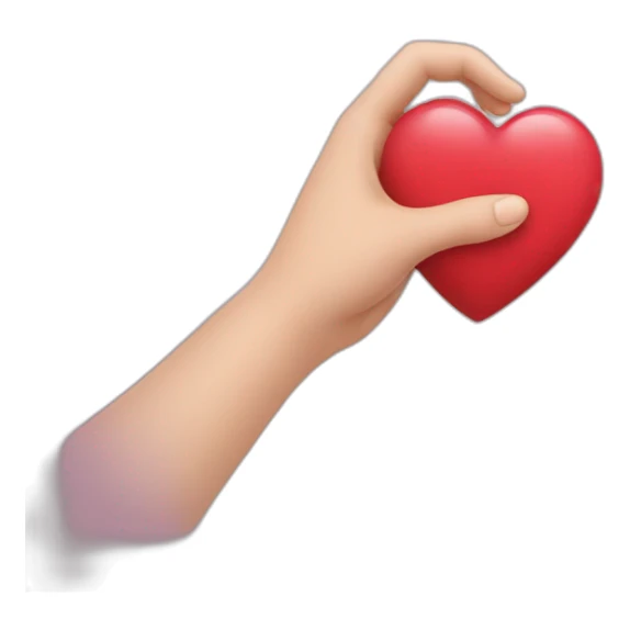 Hand heart  sticker