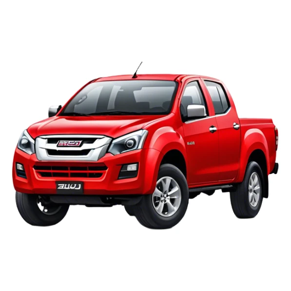 Isuzu D-MAX - Isuzu (Model Year: 2024) (Iconic colour: Red) sticker
