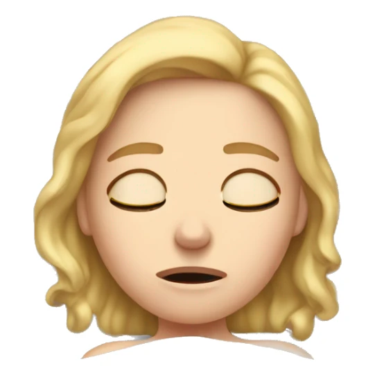 stressed crying white girl while laying in bed sticker