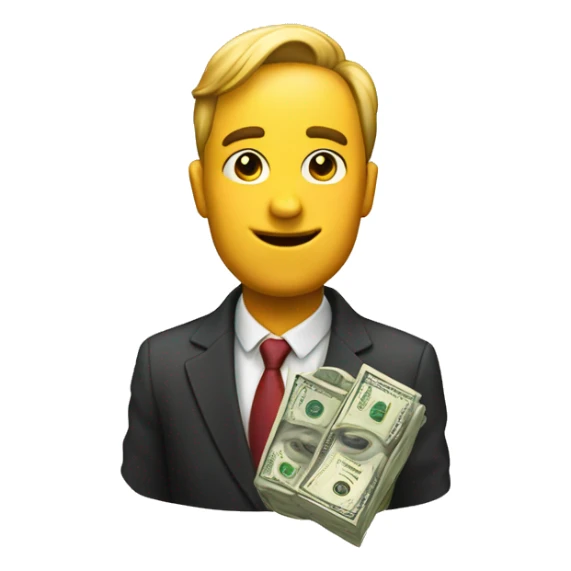 an emoji with the dollar amount of ten million sticker