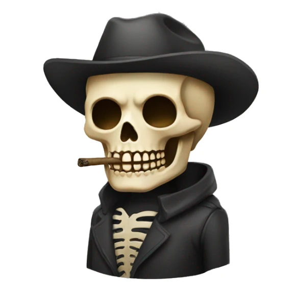 Calavera fumando  sticker