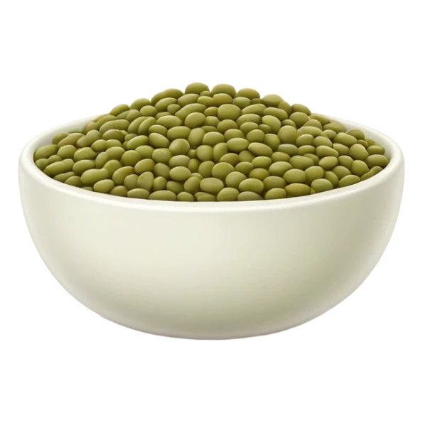 bowl of green lentils sticker