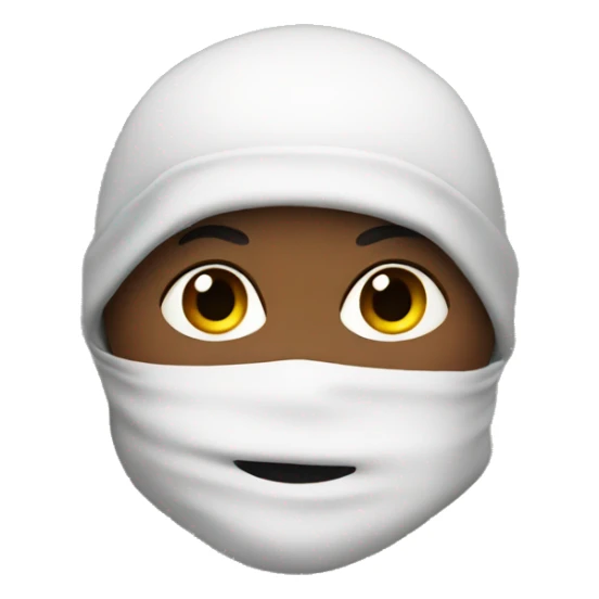 Baby in a ski mask  sticker