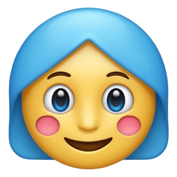O emoji azul com o selo verificado dentro sticker