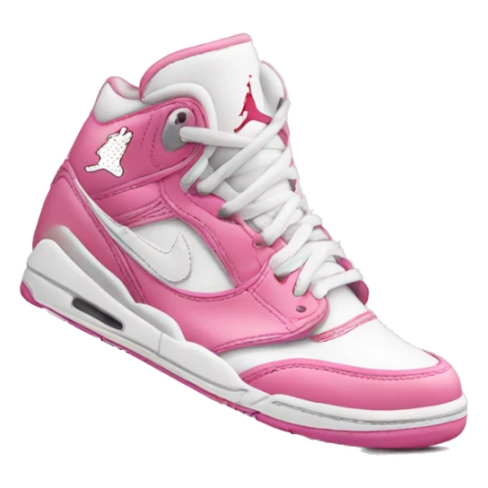 Jordan sneakers pink and white  sticker