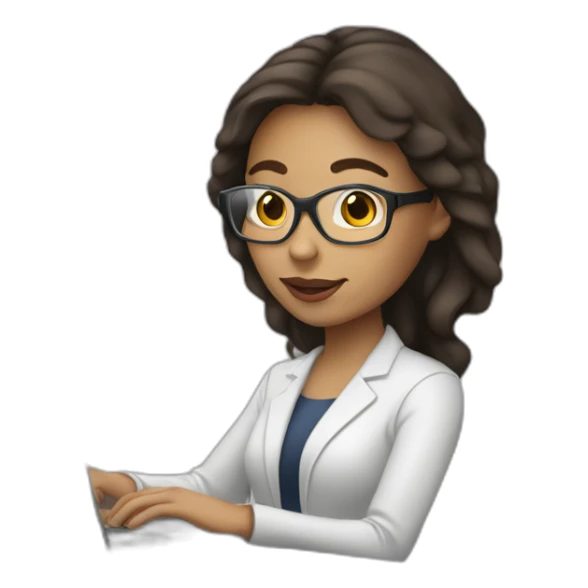 lightskin woman programmer with laptop zoom sticker