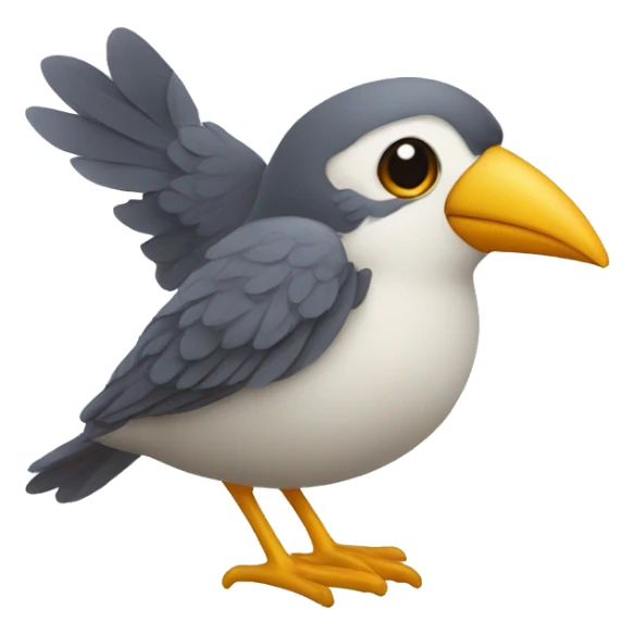 Oiseau qui fait un bisou sticker
