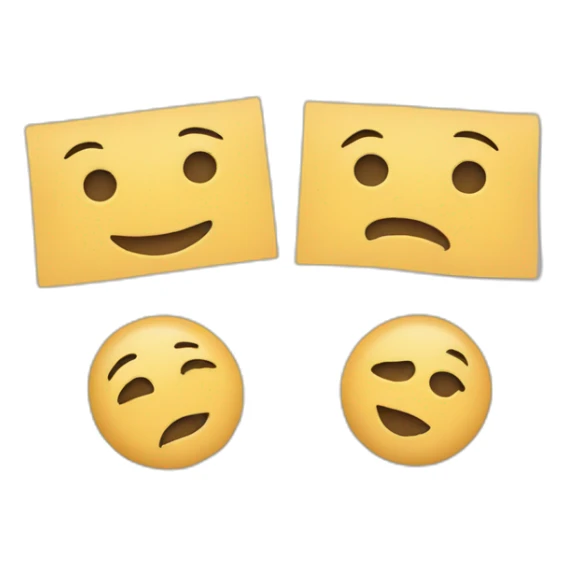 three pieces of paper, one next to each other. sticker