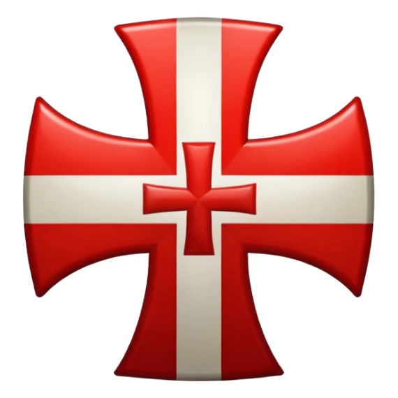 the red cross of the knights templar sticker