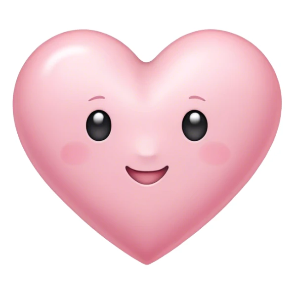 Light Pink heart that says I love you  sticker