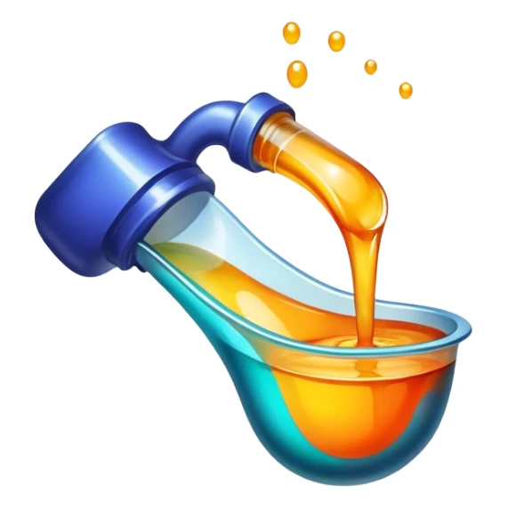 Create an icon that represents the hobby of decorative arts using epoxy resin.  sticker