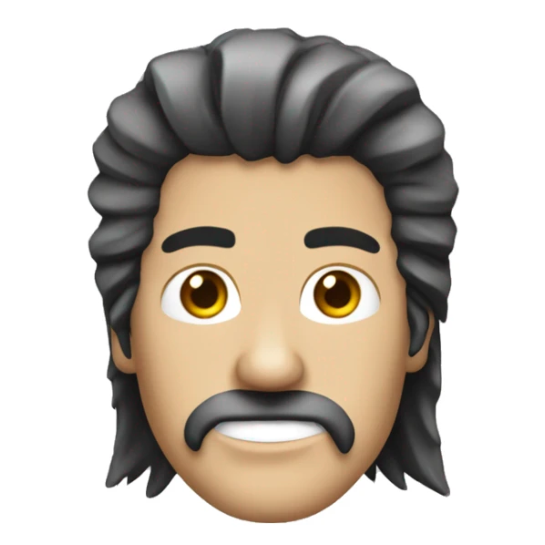 peluquero rockero con tez blanca sticker