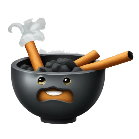 Smoking bowls of charcoal sticker
