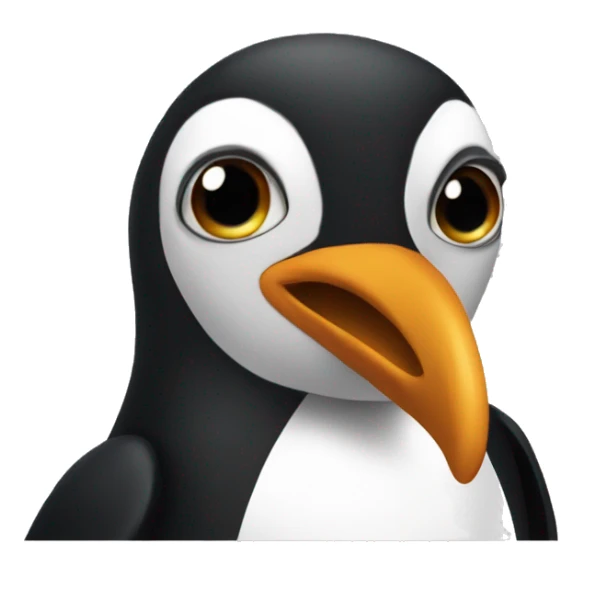 üzgün penguen sticker