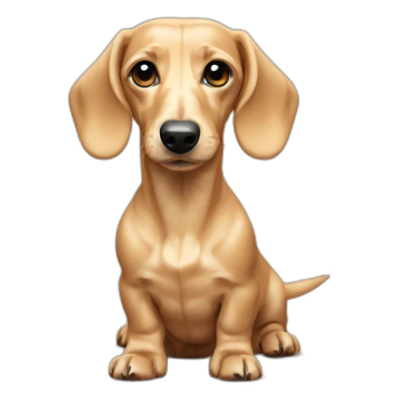 english cream dachshund sticker