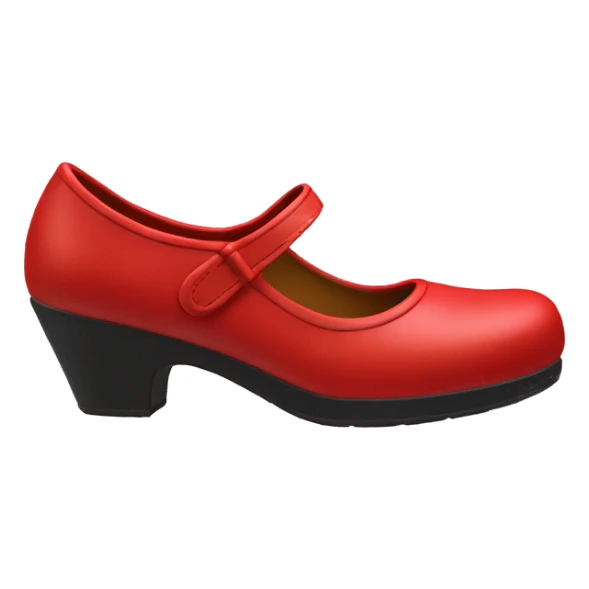 red carel alice mary jane shoe sticker