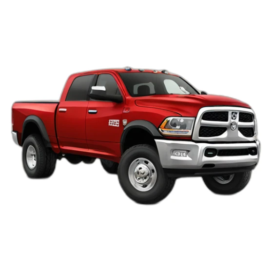 Truck Red Ram 3500 Dually sticker