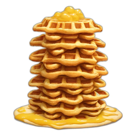 mountain of waffles sticker