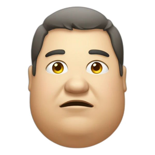 A fat person with nothing to do sticker