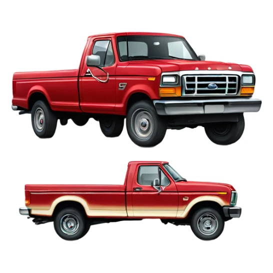 Red, 1986 ford f-250 sticker