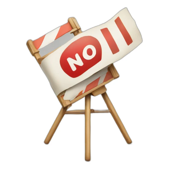 A film roll with no entry sign on it sticker