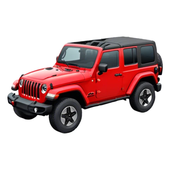 Jeep Wrangler - Jeep (Model Year: 2022) (Iconic colour: Red) sticker