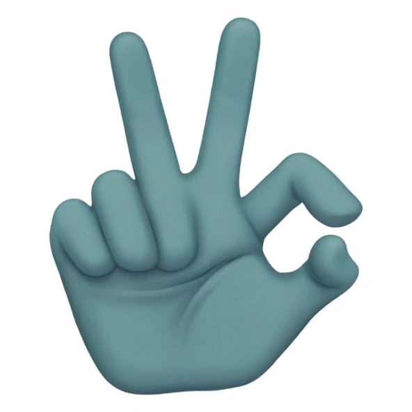 hand that shows rock up sign  sticker